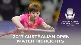 【Video】Zhu Yuling VS WANG Manyu, bán kết 2017 Seamaster 2017 Platinum, Australian Open