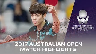 【Video】JUN Mizutani VS CHO Seungmin, tứ kết 2017 Seamaster 2017 Platinum, Australian Open