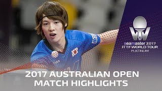 【Video】SAMSONOV Vladimir VS KENTA Matsudaira, tứ kết 2017 Seamaster 2017 Platinum, Australian Open