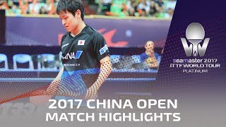 【Video】YUYA Oshima VS OVTCHAROV Dimitrij, tứ kết 2017 Seamaster 2017 Platinum, China Open