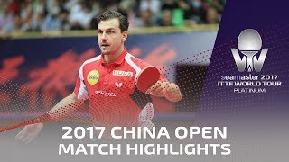 【Video】BOLL Timo VS ASSAR Omar, vòng 16 2017 Seamaster 2017 Platinum, China Open