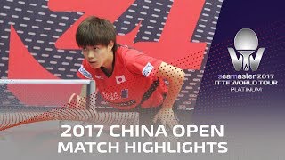 【Video】OVTCHAROV Dimitrij VS TONIN Ryuzaki, vòng 32 2017 Seamaster 2017 Platinum, China Open