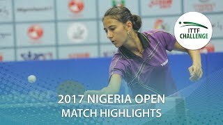 【Video】BALINT Bernadett VS PICCOLIN Giorgia, chung kết 2017 ITTF Challenge, Nigeria Mở cửa