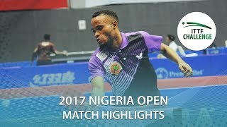 【Video】HACHARD Antoine VS OLADIRAN Joshua, vòng 64 2017 ITTF Challenge, Nigeria Mở cửa
