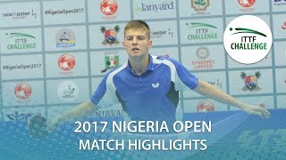 【Video】SIPOS Rares VS ANIMASAHUN Abayomi, vòng 16 2017 ITTF Challenge, Nigeria Mở cửa