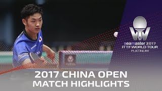 【Video】YUTO Muramatsu VS YUTO Kizukuri, tứ kết 2017 Seamaster 2017 Platinum, China Open