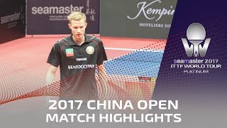 【Video】SHAMRUK Gleb VS YANG Heng-Wei, vòng 128 2017 Seamaster 2017 Platinum, China Open