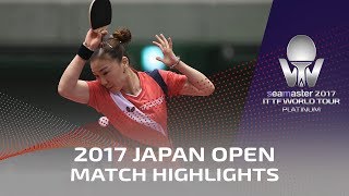 【Video】SHAN Xiaona VS HITOMI Sato, vòng 16 2017 Seamaster 2017 Platinum, LION Japan Open