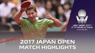 【Video】JUN Mizutani VS STEGER Bastian, vòng 32 2017 Seamaster 2017 Platinum, LION Japan Open