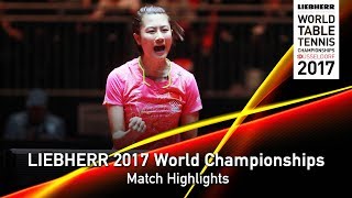 【Video】DING Ning VS MIU Hirano, bán kết LIEBHERR 2017 Giải vô địch Bóng bàn Thế giới