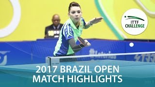 【Video】SZOCS Bernadette VS ZARIF Audrey, chung kết Seamaster 2017 ITTF Challenge, Seamaster Brazil Mở