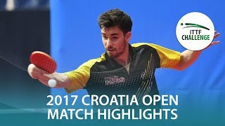 【Video】GIONIS Panagiotis VS FLORE Tristan, chung kết 2017 ITTF Challenge, Zagreb Open