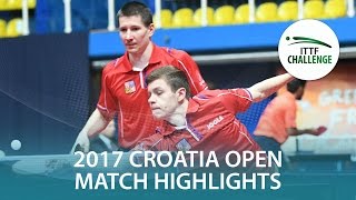 【Video】KONECNY Tomas・POLANSKY Tomas VS BRODD Viktor・NORDBERG Hampus, chung kết 2017 ITTF Challenge, Zagreb Open