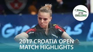 【Video】DIACONU Adina VS JI Eunchae, chung kết 2017 ITTF Challenge, Zagreb Open