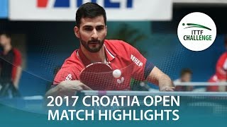【Video】GACINA Andrej VS PLETEA Cristian, vòng 64 2017 ITTF Challenge, Zagreb Open