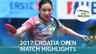 【Video】PARK Joohyun VS HITOMI Sato, vòng 64 2017 ITTF Challenge, Zagreb Open