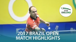 【Video】KEINATH Thomas VS BARRETO Israel, khác Seamaster 2017 ITTF Challenge, Seamaster Brazil Mở