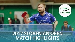 【Video】PERSSON Jon VS TREGLER Tomas, bán kết 2017 ITTF Challenge, Slovenia Mở