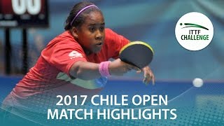 【Video】VEGA Paulina VS MEDINA Paula, bán kết Seamaster 2017 ITTF Challenge, Seamaster Chile Mở