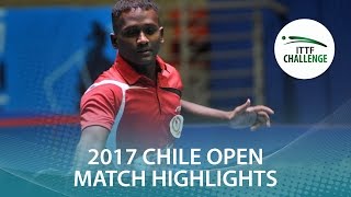 【Video】ANTHONY Amalraj VS TABACHNIK Pablo, vòng 16 Seamaster 2017 ITTF Challenge, Seamaster Chile Mở