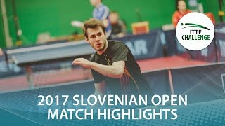 【Video】SZUDI Adam VS CNUDDE Florian 2017 ITTF Challenge, Slovenia Mở