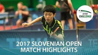 【Video】CHO Daeseong VS LUSHNIKOV Volodymyr 2017 ITTF Challenge, Slovenia Mở