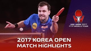 【Video】BOLL Timo VS FRANZISKA Patrick, chung kết 2017 Seamaster 2017  Hàn Quốc mở rộng
