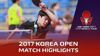 【Video】KOKI Niwa VS CHO Seungmin, vòng 32 2017 Seamaster 2017  Hàn Quốc mở rộng