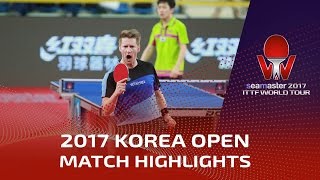 【Video】FILUS Ruwen VS JEONG Sangeun, vòng 32 2017 Seamaster 2017  Hàn Quốc mở rộng