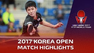 【Video】LIM Jonghoon VS TOMOKAZU Harimoto, vòng 32 2017 Seamaster 2017  Hàn Quốc mở rộng