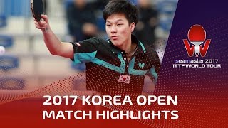 【Video】AN Jaehyun VS WANG Tai-Wei, vòng 32 2017 Seamaster 2017  Hàn Quốc mở rộng