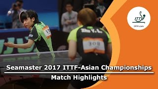 【Video】MIU Hirano VS Zhu Yuling, bán kết 2017 Giải vô địch ITTF Á