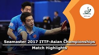 【Video】WONG Chun Ting・HO Kwan Kit VS FANG Bo・ZHOU Yu, bán kết 2017 Giải vô địch ITTF Á