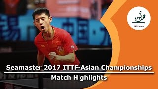 【Video】ZHANG Jike VS YUYA Oshima, vòng 16 2017 Giải vô địch ITTF Á