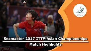 【Video】CHEN Meng VS CHA Hyo Sim, vòng 64 2017 Giải vô địch ITTF Á