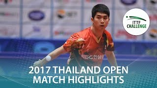 【Video】GaoNing VS KANG Dongsoo, bán kết 2017 ITTF Challenge, Thái Lan mở rộng