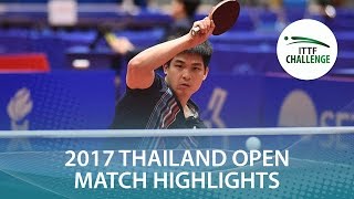 【Video】WISUTMAYTHANGKOON Supanut VS KEIYA Uemura, vòng 32 2017 ITTF Challenge, Thái Lan mở rộng