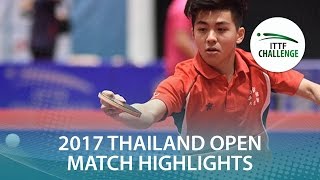 【Video】CHIN Mao-Cheng VS TAN Lucas 2017 ITTF Challenge, Thái Lan mở rộng
