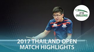【Video】POH Shao Feng Ethan VS WONGSIRI Nikom 2017 ITTF Challenge, Thái Lan mở rộng