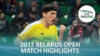【Video】VLASOV Grigory VS WANG Zengyi, bán kết 2017 ITTF Challenge, Belgosstrakh Belarus Mở
