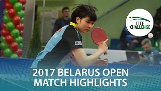 【Video】MAKI Shiomi VS HONOKA Hashimoto, tứ kết 2017 ITTF Challenge, Belgosstrakh Belarus Mở