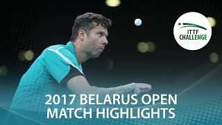 【Video】SAMSONOV Vladimir VS LEWANDOWSKI Tomasz, vòng 32 2017 ITTF Challenge, Belgosstrakh Belarus Mở