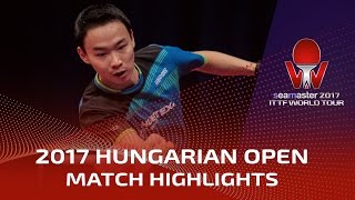 【Video】FANG Bo VS WANG Xi, vòng 16 2017 Seamaster 2017 Hungary mở