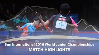 【Video】CHO Seungmin VS TOMOKAZU Harimoto, chung kết CN Quốc tế 2016 World Junior Tennis Championships Bảng