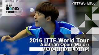 【Video】ANGLES Enzo VS PARK Ganghyeon, chung kết 2016 Hybiome Austrian Open 