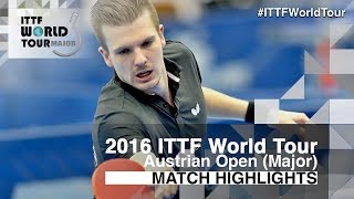 【Video】WALTHER Ricardo VS MAHARU Yoshimura, vòng 16 2016 Hybiome Austrian Open 