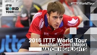 【Video】SEYFRIED Joe VS KWAN Man Ho, vòng 32 2016 Hybiome Austrian Open 