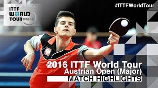 【Video】KULPA Konrad VS CHENG Pak Hei 2016 Hybiome Austrian Open 