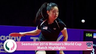 【Video】ZHANG Lily VS CHENG I-Ching, vòng 16 World Cup 2016 Seamaster nữ