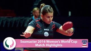 【Video】SOLJA Petrissa VS SHEN Yanfei, vòng 16 World Cup 2016 Seamaster nữ